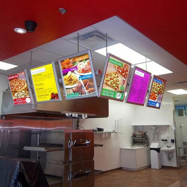 High Brightness Led Menu Board Restaurant Light Boxin Advertising