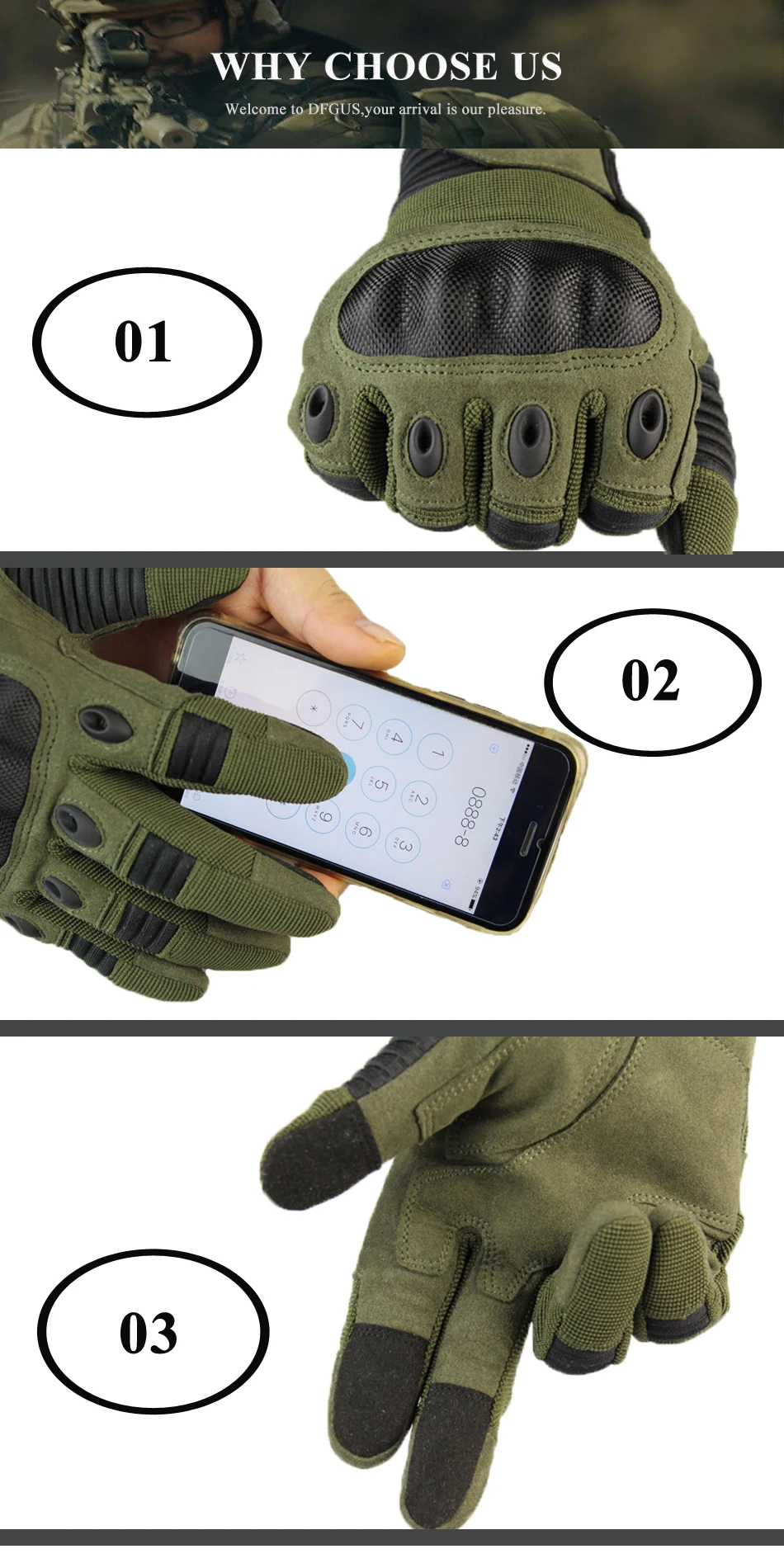 Сенсорный экран военные тактические перчатки армия Пейнтбол Стрельба, страйкбол боевые противоскользящие с твердыми костяшками полный
