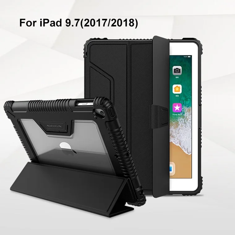 Чехол-книжка из искусственной кожи Nillkin для iPad Air /Pro 10,5 /Mini /Mini 4/9. 7/Pro 11/Pro 12,9 с карандашом - Цвет: For iPad 9.7