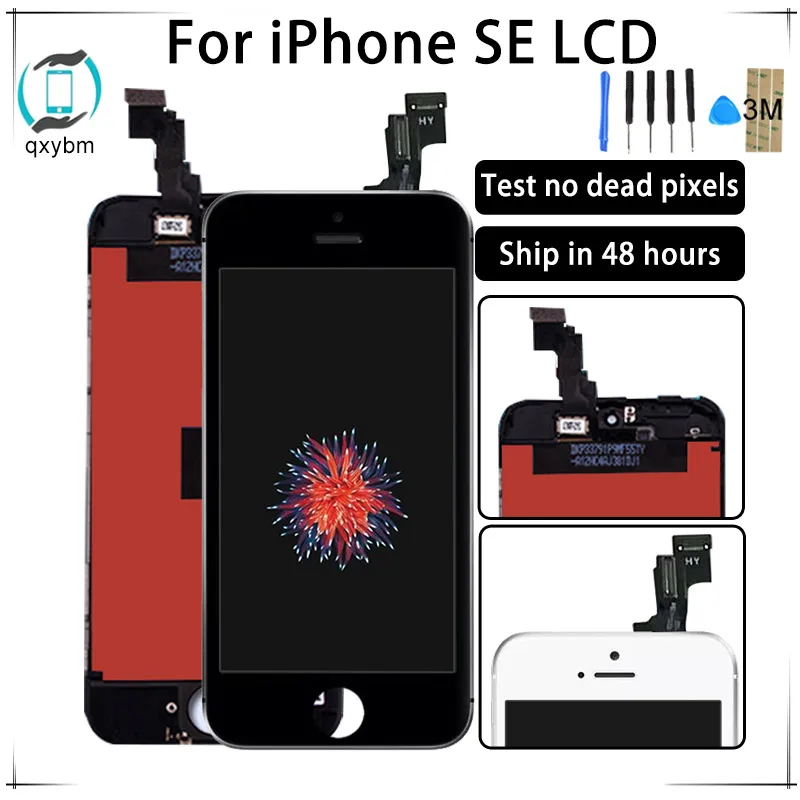 

Factory sales For iPhone SE LCD Touch Screen Assembly Display for iPhone SE LCD Screen wholesale with tools 3M sticker 10pcs/Lot