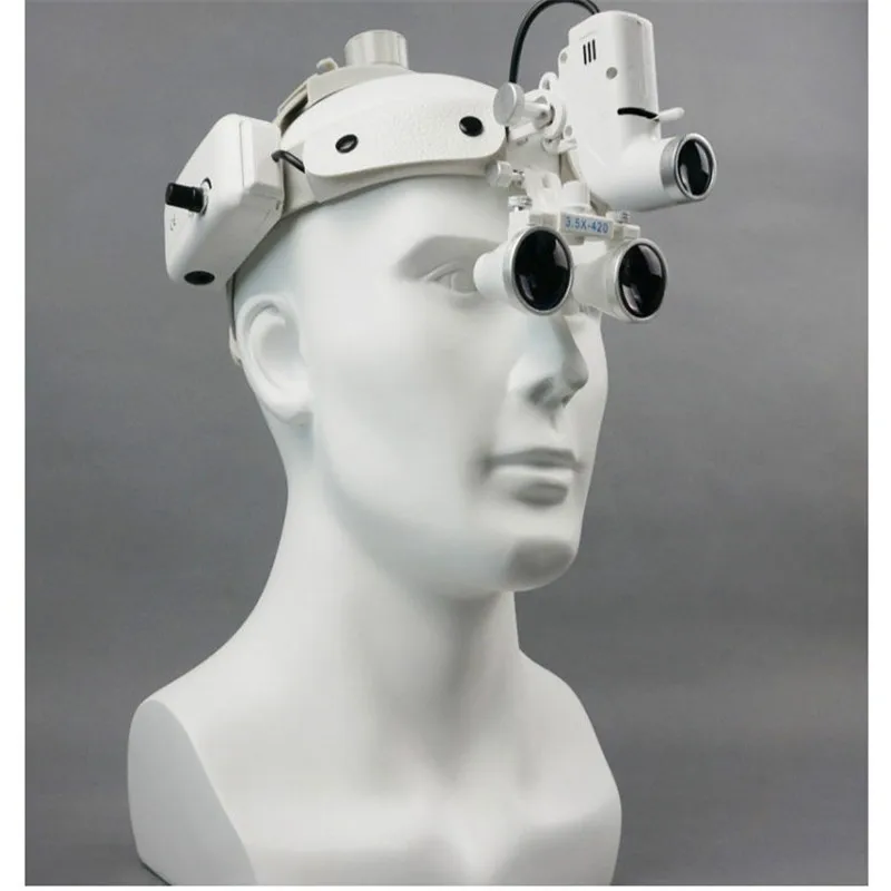 2.5X 3.5X Dental Binocular Loupes Glasses surgical magnifier with headlight-9