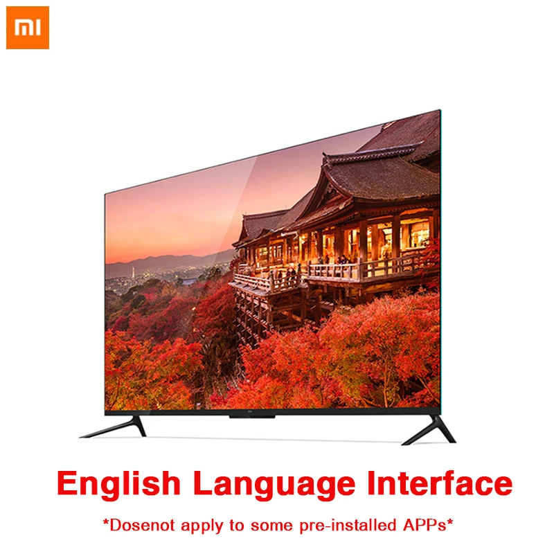 Ультратонкий Телевизор Xiaomi TV 4 экран 55 дюймов 4K Smart 9 мм 2 ГБ + 8 Гб памяти поддержка