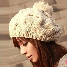 Free shipping,1pcs,2016 new Korean version of the pumpkin hat hand-knitted hats autumn and winter Wool cap,Warm hat,Multicolor