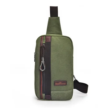 

The manufacturer sells hot breast bag men's Korean fashion bag cross body leisure canvas single shoulder