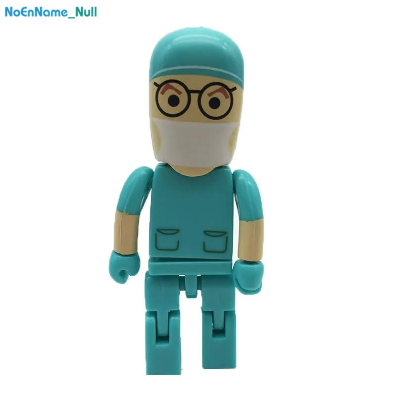Cartoon Robot Medical usb Flash Drive Doctor USB memory 2.0 4GB 8GB pendrive 16GB pen drive 32GB 64GB 128gb Nurse Free Shipping
