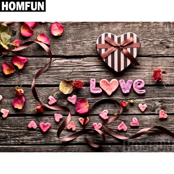 

HOMFUN Full Square/Round Drill 5D DIY Diamond Painting "Love heart" Embroidery Cross Stitch 5D Home Decor Gift A02190