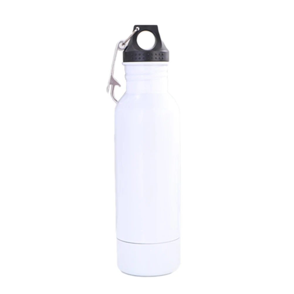 Портативная Классическая вакуумная Изолированная бутылка для воды из нержавеющей стали на открытом воздухе с герметичной петлей крышка спортивный питьевой бутылки для воды#40 - Цвет: Белый