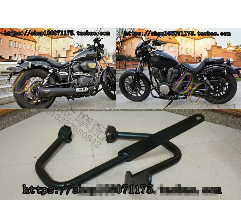 

Motorcycle For Yamaha V Star XV950 Racer XV950R 2014-2017 Engine Lower Guard Black Crash Bars Left Right Motor Parts
