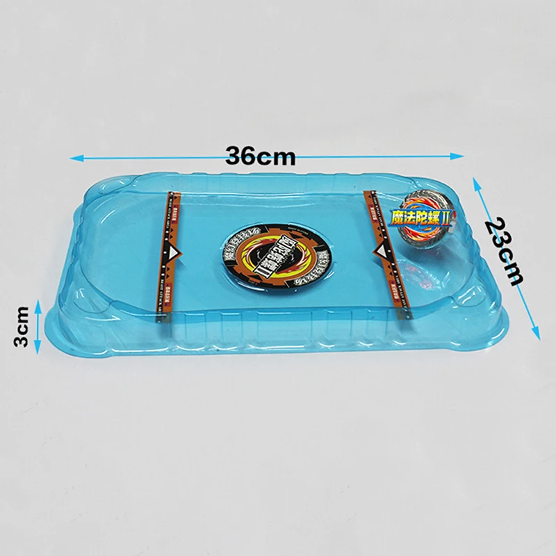Big Bey Stadium Attack Battle Top Plate Combat Arena Black Blue J1 Kids забавная игрушка 36*23 см|Волчки| |