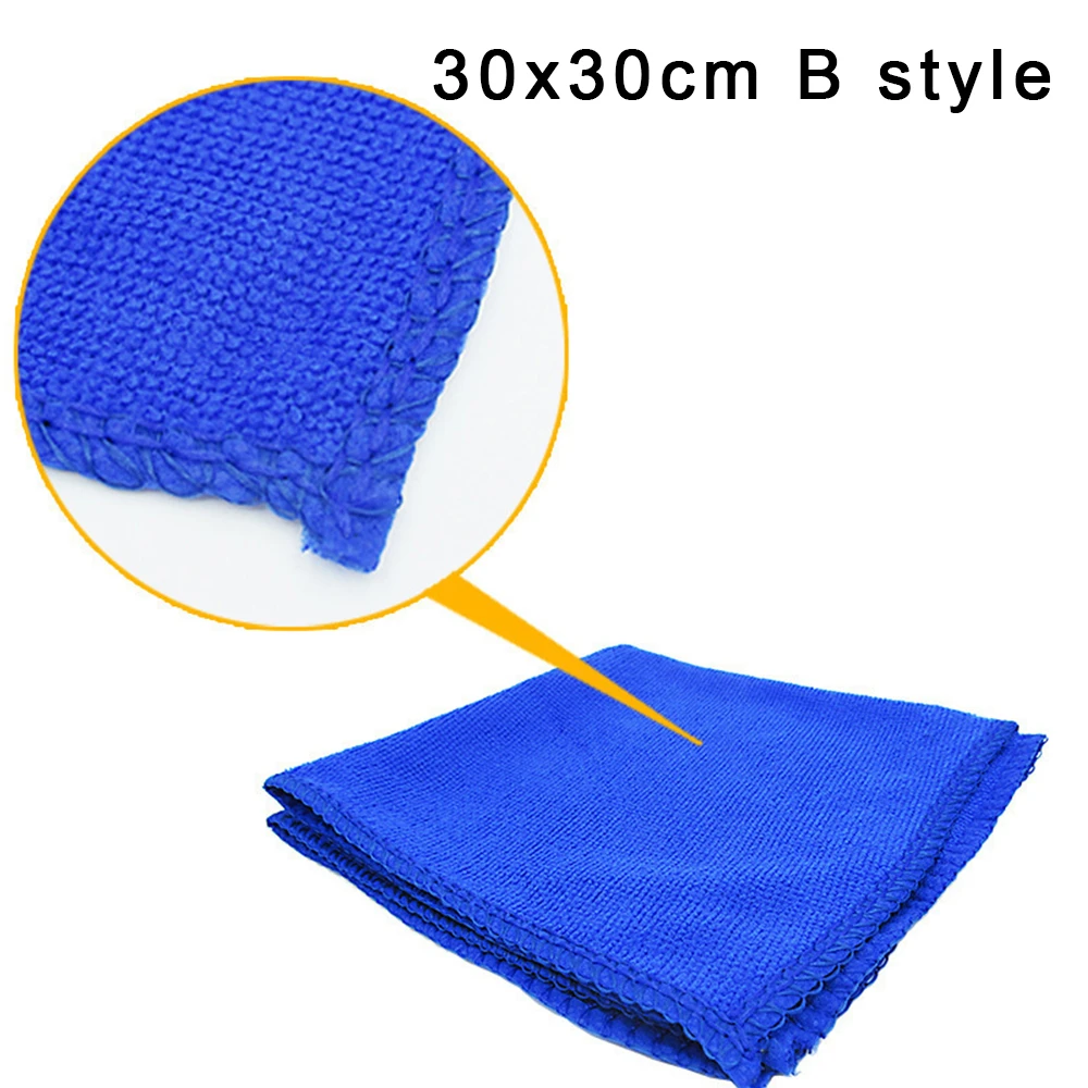 Durable Soft Microfiber Cleaning Towel Household Washing Cloth Kitchen Cleaner Towels for Car Motorcycle Detailing Care Dropship
