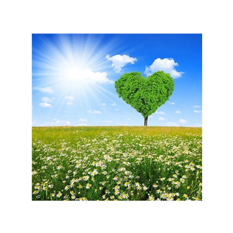 

DIY 5D full circle diamond painting heart-shaped tree landscape pattern cross stitch mosaic rhinestone home decoration gift