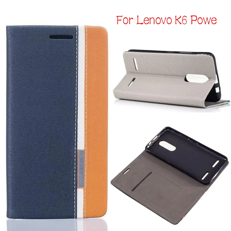 

DIYABEI Case For Lenovo K6 Power Cases leather Wallet Flip Cover Phone Bags Cases for Lenovo K6 Power 5.0" Case Cover