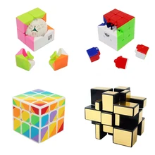 Профессиональный волшебный куб ShengShou зеркальная Радуга YJ 2x2x2