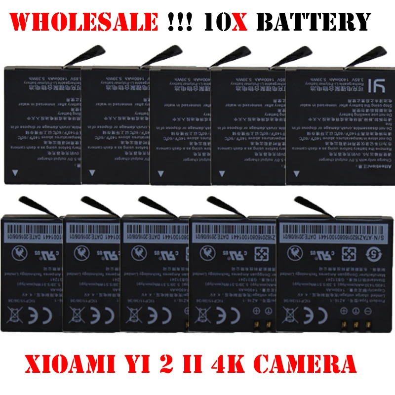  10x Bateria xiaomi yi II 2  XIAOMI YI 4    xiaomi yi 4  xiaoYI 2 II   