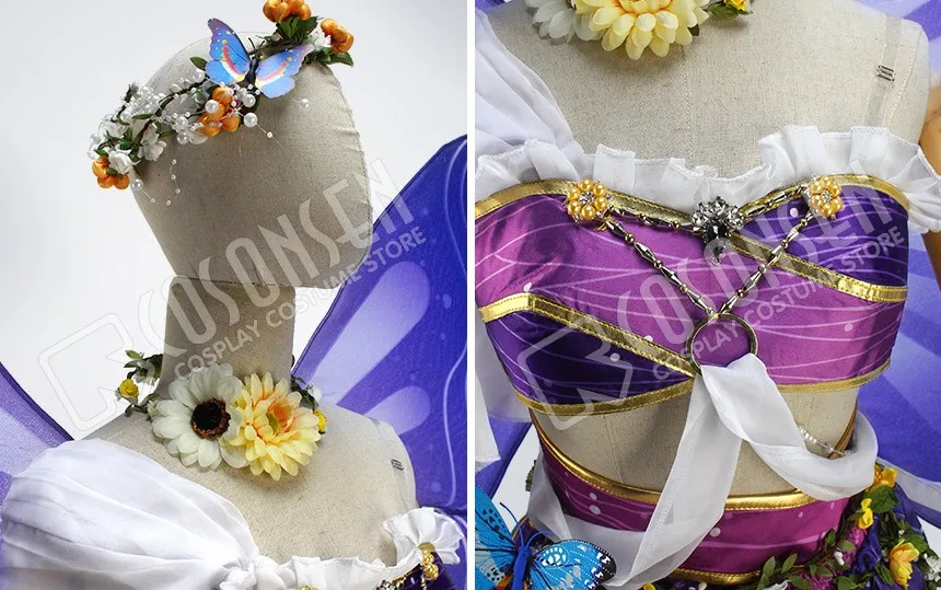 COSPLAYONSEN Love Live! Страна Фей Ver. After awakening Toujou Nozomi костюм для косплея с крыльями