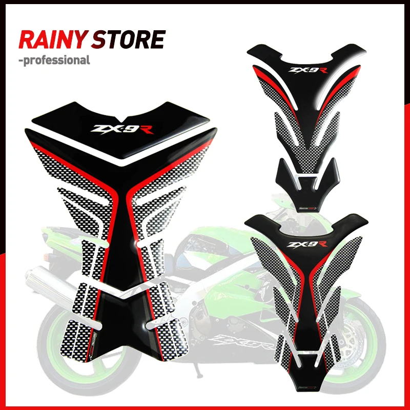 

3D Motorcycle Tank Pad Protector Decal Stickers Case for Kawasaki ZX9R ZX-9R NINJA Tank