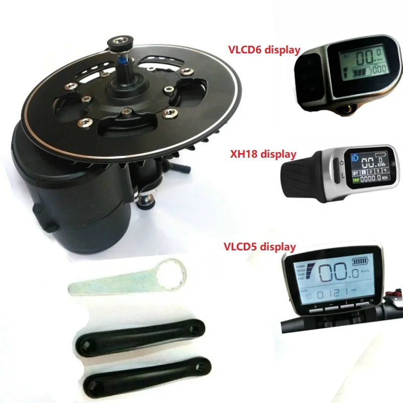 Clearance BB size 68mm/100mm/120mm Tongsheng TSDZ2 Mid Drive Central Motor Conversion ebike Kit,Torque Sensor 36V 48V 52V Kit Motor 1