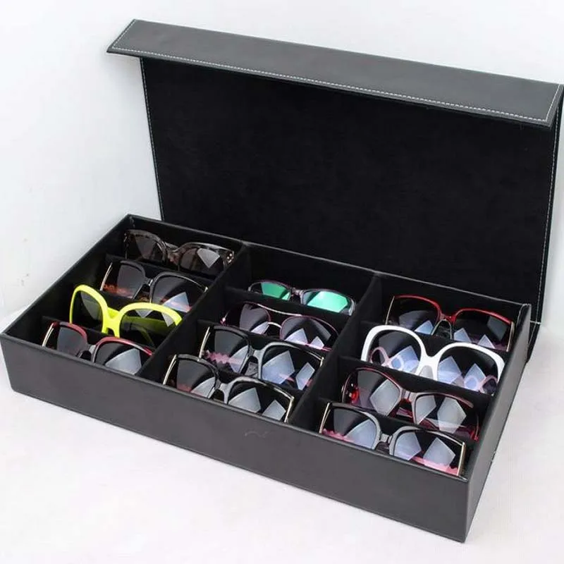 Высококачественные ящики для хранения косметических солнцезащитных очков с 12