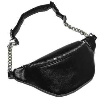 

Aosbos Fashion Chain PU Lychee Leather Fanny Pack Waistbag Bananka Waterproof Antitheft Women Walking Shopping Belly Band bag