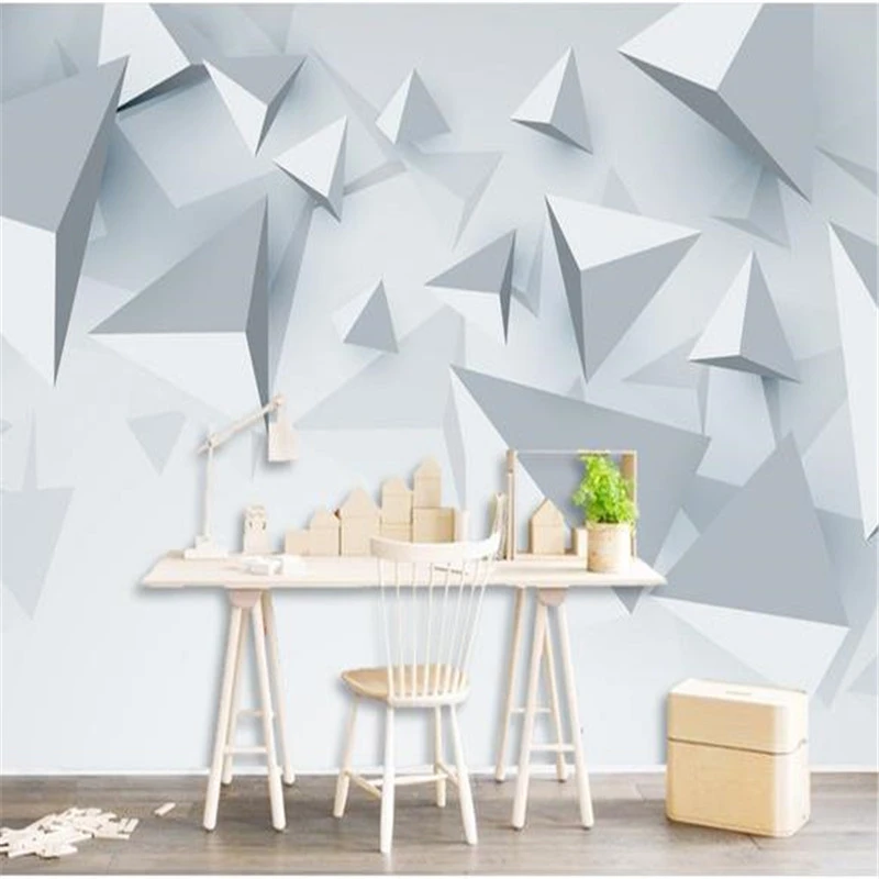 ورق حائط ثلاثي الأبعاد مخصص صورة فنية مجردة نمط هندسي ورق جدران لغرفة المعيشة لوحة زخرفية للمنزل patterned wall paper wall paperphoto wallpaper aliexpress