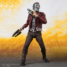 SHF Figuarts Marvel Avengers 3 Infinity War Super Heros Star-Lord PVC Action Figure Model Toy 15CM