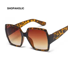 Ретро Солнцезащитные очки женские квадратные негабаритные брендовые дизайнерские UV400 градиентные солнцезащитные очки Женские винтажные Lunette De Soleil Femme
