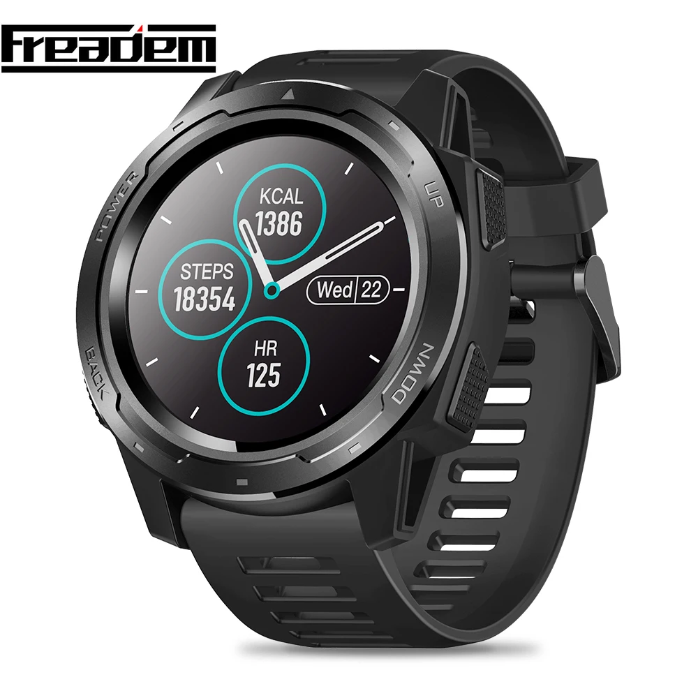 

IP67 Waterproof Smartwatch Android 4.4 1.3" IPS Screen Heart Rate Sensor smart watch Relogio Inteligente Zegarek For IOS