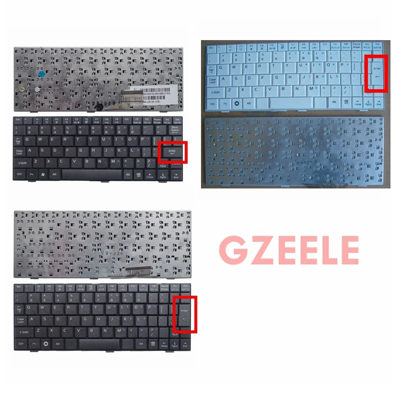  GZEELE  US keyboard for ASUS EPC EeePC 700 700HA 701 701SD 900 900HD 900A 702 2G 4G 8G 8.9inch Repl