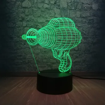 

Game Role Drill 3D LED Lamp RGB Lighting 7 Color Change Cool Boy Bedroom Decoration Table Night Light Christmas Gift Kid Toys