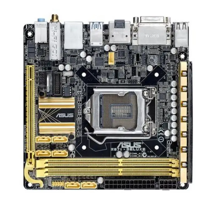 ASUS Z87i-DELUXE рабочего Материнская плата DDR3 LGA 1150 Z87i-DELUXE мини iTX 17*17 см Z87 i7 i5 i3 DDR3 32G UBS3.0 материнская плата