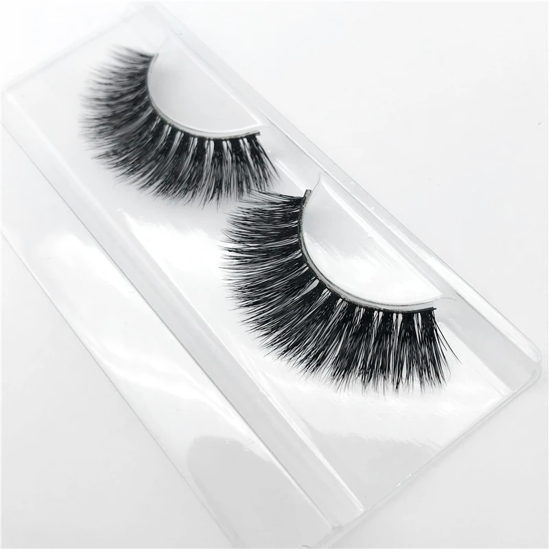 

1 Pair Real Mink Hair Eye Lashes New Handmade Thick & Curl False Eyelashes Crisscross Short Natural Faux Eyelashes