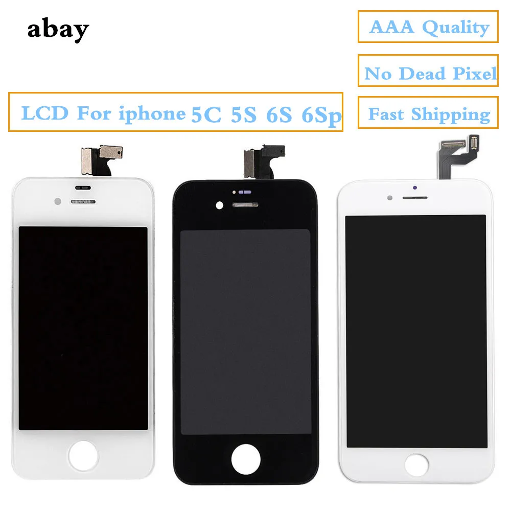 Высококачественный экран для iPhone 4S 7 6 5s 6s ЖК-дисплей в сборе запасные части plus