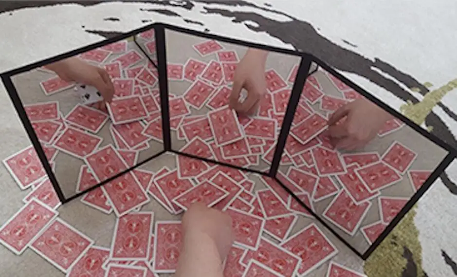 3 Way Mirror By Sean Yang Practicing Mirror for Card Magic Gimmick