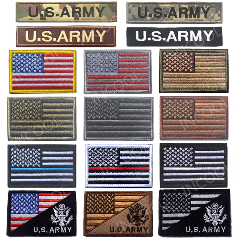 3D вышивка патч армии США американский флаг флаги аппликации эмблема значки Тактический Мораль патч декоративные вышитые патчи