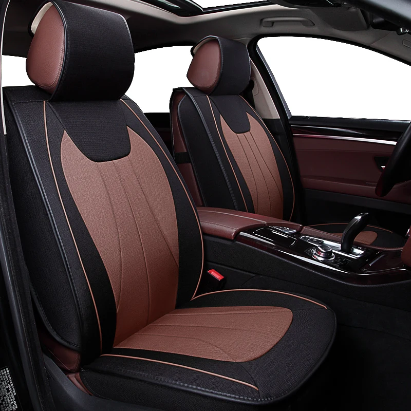 

KOKOLOLEE Flax Car Seat Covers For Volvo XC60 XC90 S60L S90 V40 V60 S60 V70 s40 s60 C70 2013-2016 auto accessories car styling