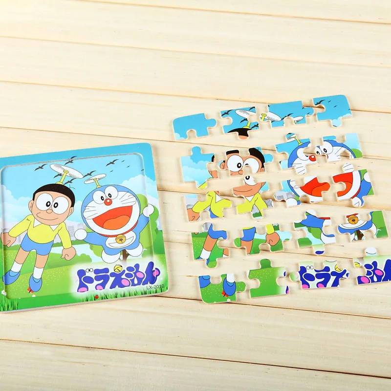 Children's Toys Cute Cartoon Animal Wooden Children Puzzle Baby Brain Teaser Child Tangram Shapes Jigsaw Board