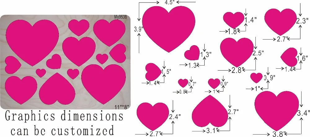 

Red heart new wooden mould cutting dies for scrapbooking Thickness/15.8mm/ /MY
