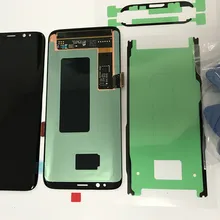 ЖК-дисплей для Samsung Galaxy S8 G950 G950f с рамкой, сенсорный экран, дигитайзер, супер AMOLED