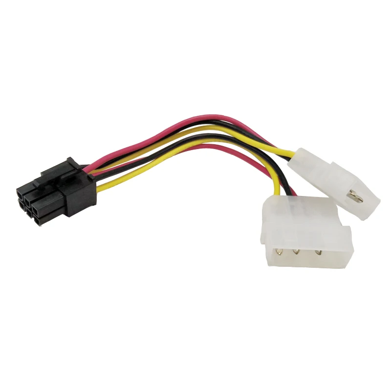 4 Sztuk Wysokiej Jakości Molex 2x4 Pin Do 6 Pin Zasilacz ATX PSU PCI E