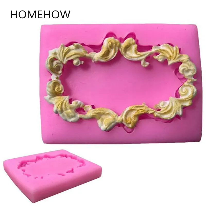 

1PC/Lot Birthday Party Photo Frame Silicone Mold Sugar Craft Arts Vintage Photo Image Frame Shape Soap Mold For Decoration
