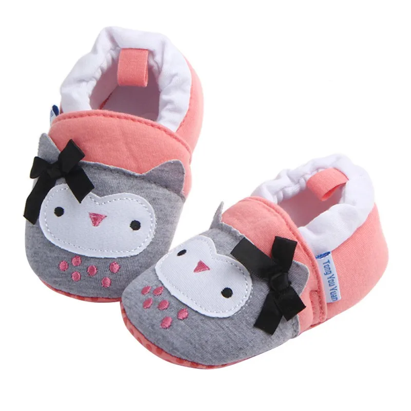 8 Styles Baby Shoes Infant Boys Girls Soft Cotton Anti Slip Moccasins Toddler Cartoon First Walkers for 3-11 Months