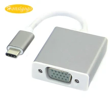 Honsigogo USB-C USB3.1 Tipo C Macho para VGA Cabo Adaptador Feminino conversor para Macbook Novo 12 polegada Chromebook Pixel para Monitor de TV