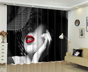 

Bedroom Curtains modern Luxury Blackout 3D Window Curtains For Living Room Drapes Cortinas Rideaux Customized size pillowcase