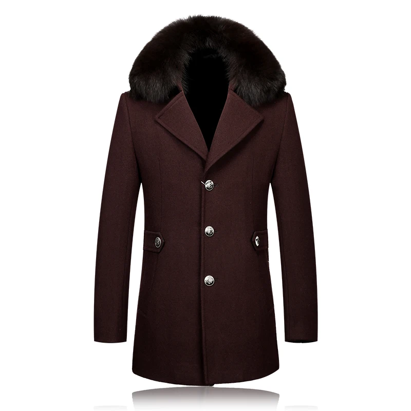 Popular Fur Collar Trench Coat Men-Buy Cheap Fur Collar