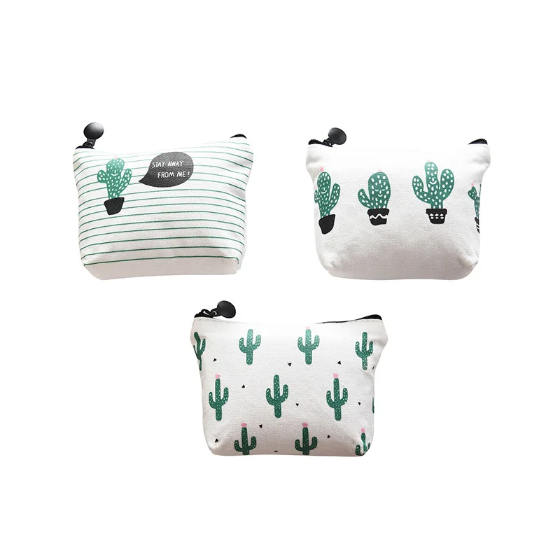 cosmetic organizer bag Cactus Cosmetic Bag Fashion Women Brand makeup bag