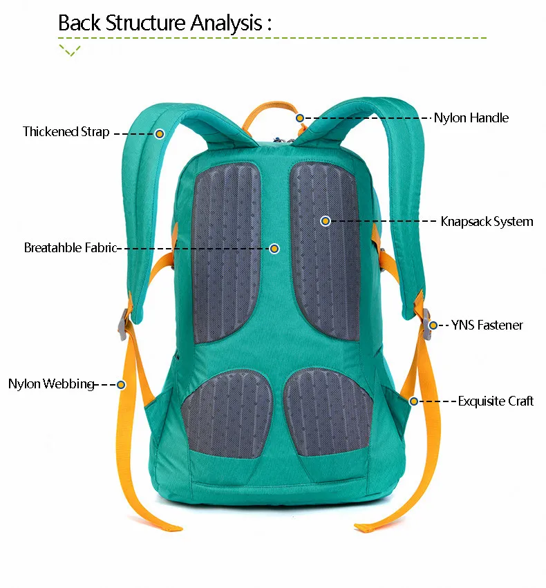 Naturehike 30L Открытый походный рюкзак водостойкий ультралегкий походный рюкзак для альпинизма сумка для велоспорта дышащий рюкзак