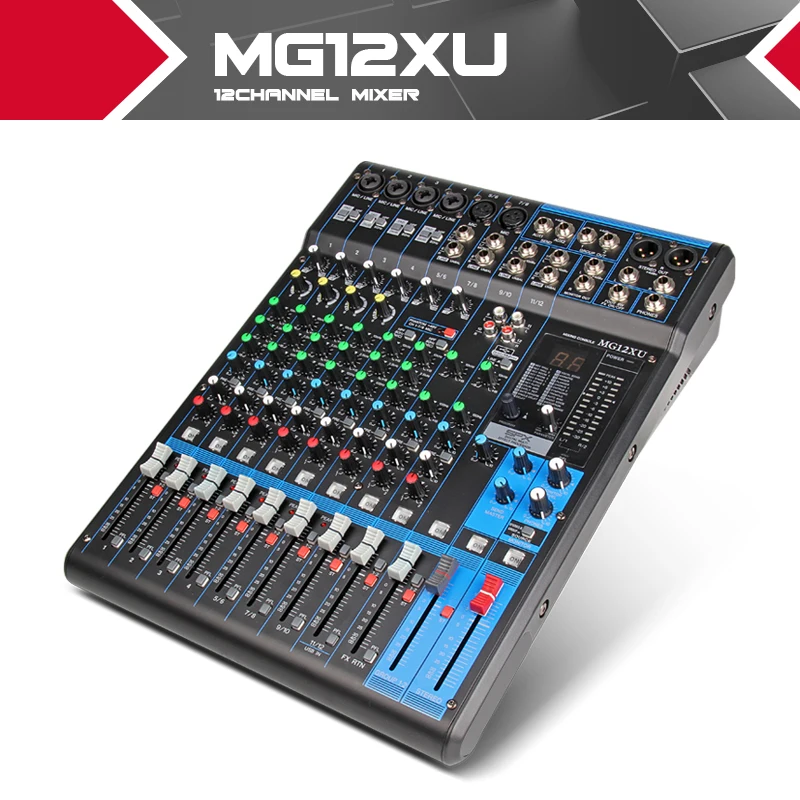 Prix pour NOUVEAU!! Y amaha Mélangeur profesional Audio consule MG12XU 12 canaux d'entrée Analogique Mélangeur Avec Compression et Effets LN pour la Scène DJ Prix pour NOUVEAU!! Y amaha Mélangeur profesional Audio consule MG12XU 12 canaux d'entrée Analogique Mélangeur Avec Compression et Effets LN pour la Scène DJ