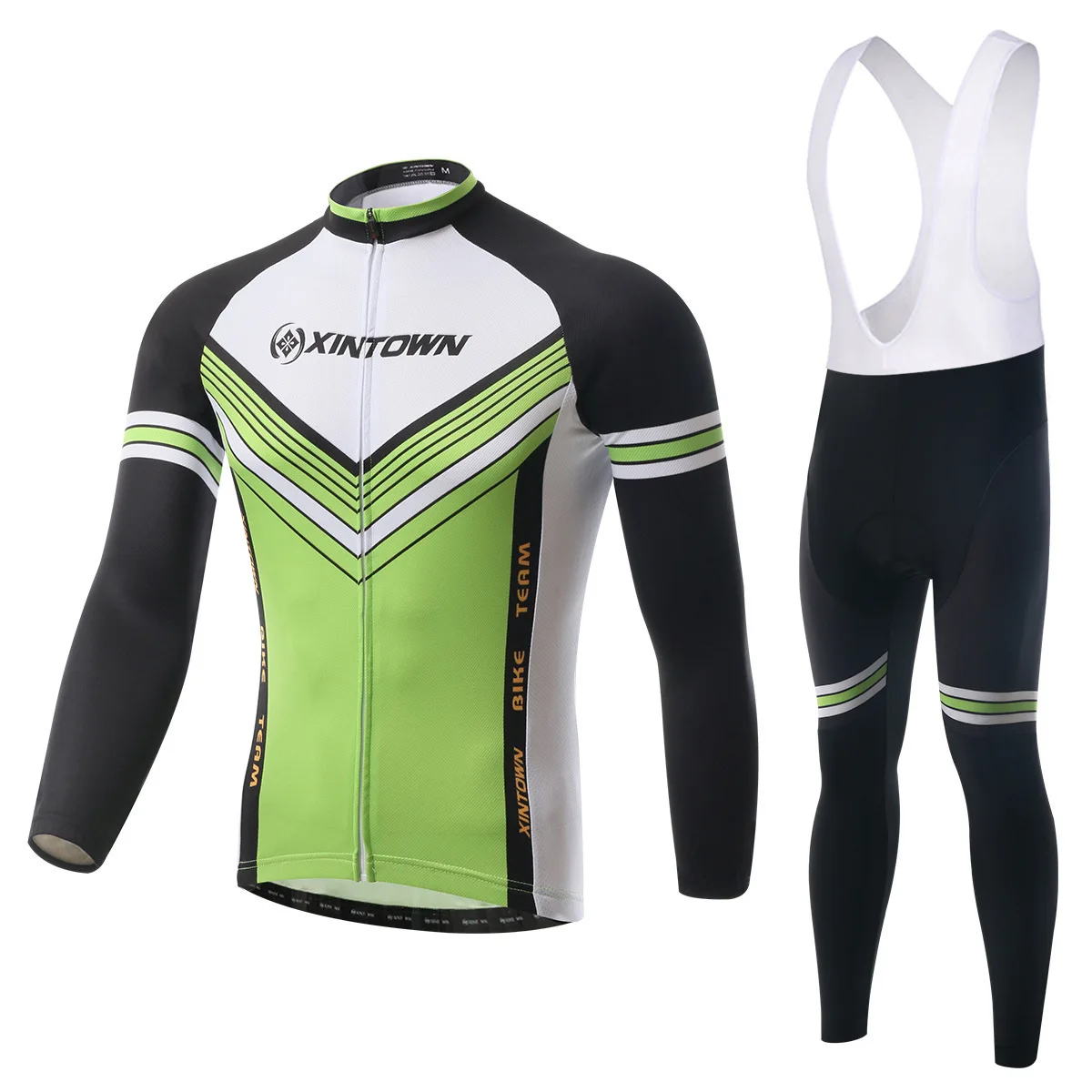 

BOODUN Green Valleys Straps Long Sleeve Suit Bicycle Serve Catch Down Windbreak Keep Warm Function Underwear