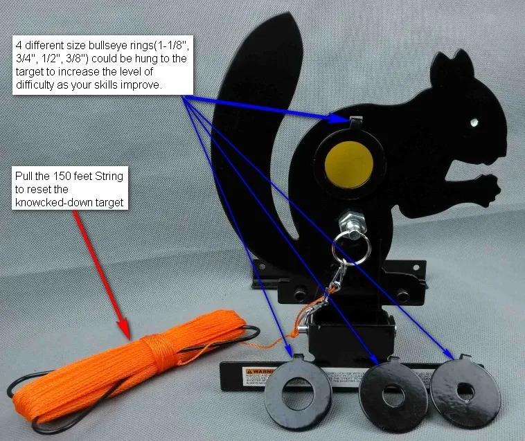 Airgun белка поле мишень W. 4 bullsees кольцо/также для страйкбола Пейнтбол Стрельба