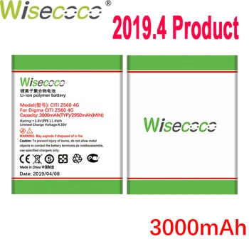 

WISECOCO 3000mAh Battery For DIGMA CITI Z560 4G Mobile Phone In Stock Latest Production High Quality Battery+Tracking Number
